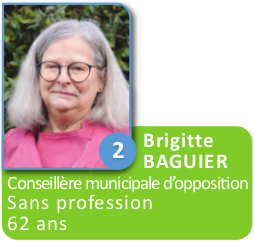 2 - Brigitte Baguier, conseillère municipale d'opposition, 62 ans