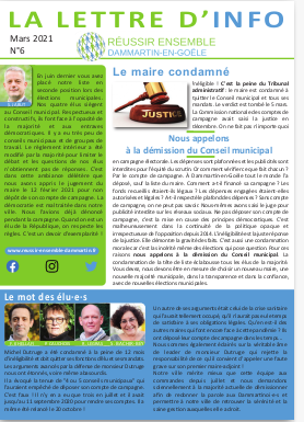 Illustration de la Lettre d'Info n° 6