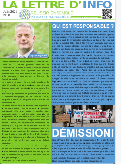Lettre d'Info 8 - Juin 2021